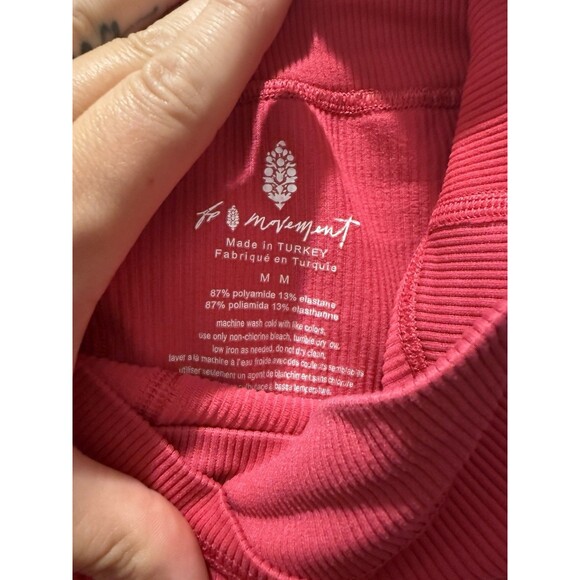 Free People Movement Free Throw Bike Shorts Passion Fruit Pink Medium M - Picture 4 of 5